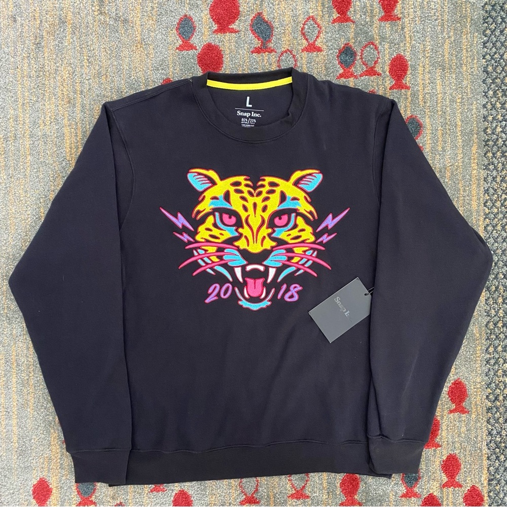 Snap Inc 2018 Pullover Sweatshirt With Embroidered Logo